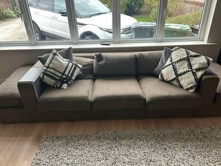 Photo of free 4 Seater Sofa with footstool (Glenageary) #1