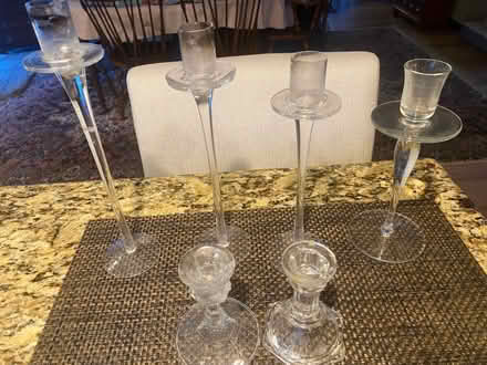 Photo of free Glass candle holders (West Catonsville) #2
