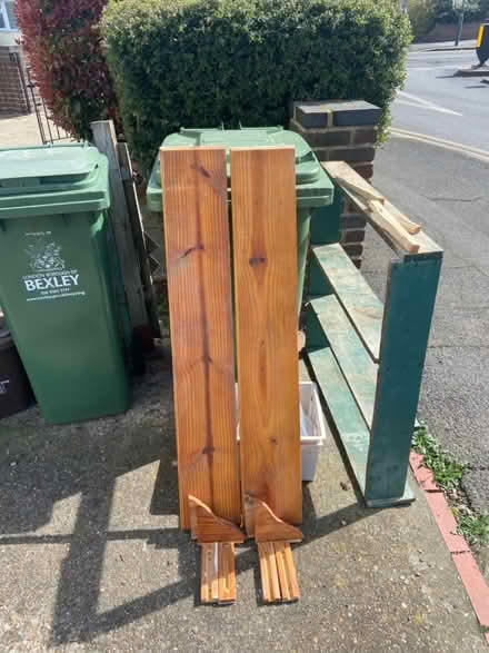 Photo of free 2 x Wood shelves (Welling DA16) #1