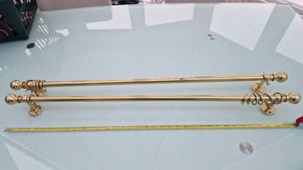 Photo of free Brass curtain poles (TW1 Strawberry Hill) #2