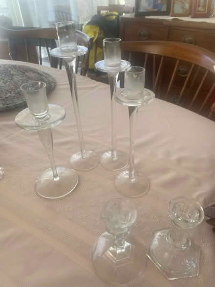 Photo of free Glass candle holders (West Catonsville) #1