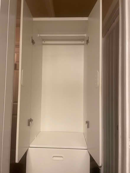 Photo of free IKEA white double wardrobe (Garston WD25) #2