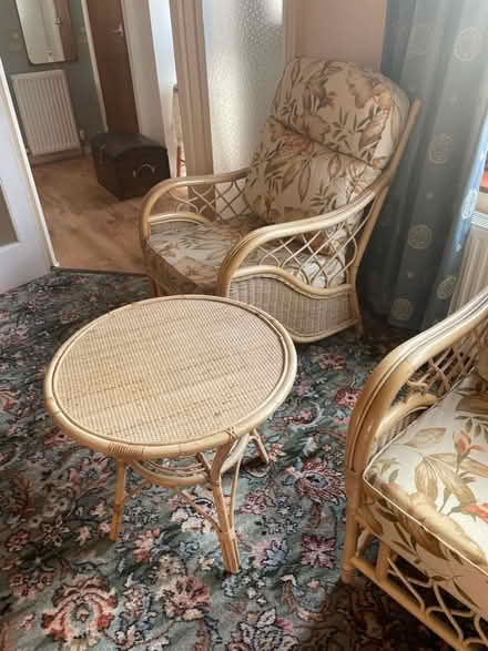 Photo of free Two Wicker Chairs with matching table (Penrith CA11) #1