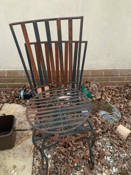 Photo of free Metal garden chairs (highcliffe BH23) #2