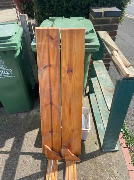 Photo of free 2 x Wood shelves (Welling DA16) #3