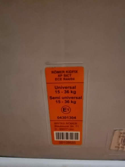 Photo of free Child's car seat (Alderton IP12) #4