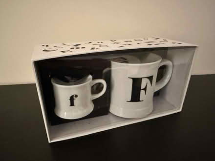 Photo of free New Mug & Espresso Cup Set “F” Emblem (Kings Langley WD4) #1