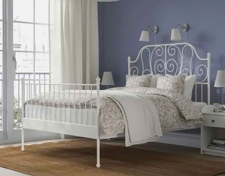 Photo of free IKEA double bed frame (Finsbury Park, Stroud Gr Rd) #1