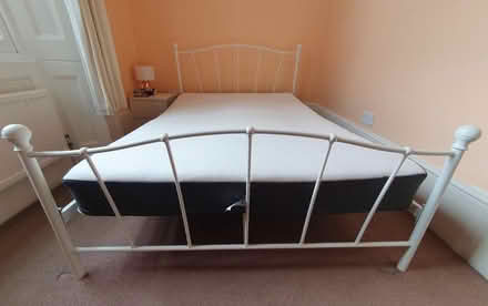 Photo of free Double Bed and / or Matress - Metal (TW1 - Twickenham) #2
