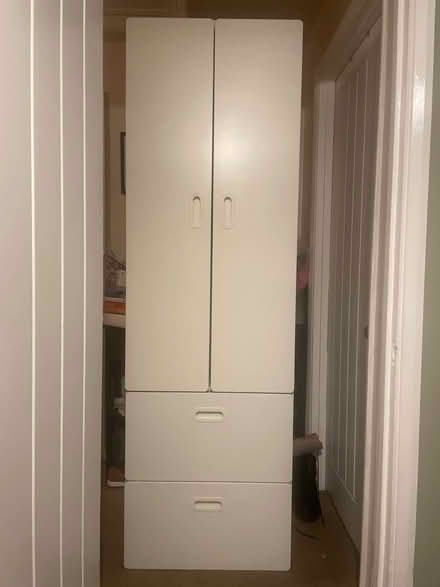Photo of free IKEA white double wardrobe (Garston WD25) #1