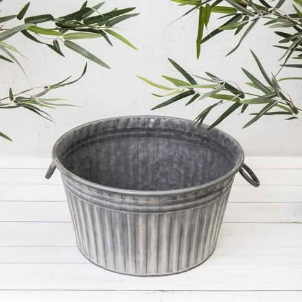 Photo of Barrel/Galv Tub planter (Grafton, Shrewsbury) #2