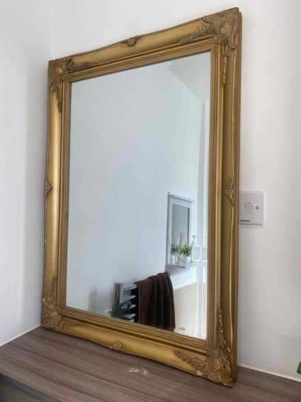 Photo of free Golden frame mirror (Beampark, Rainham RM13) #2