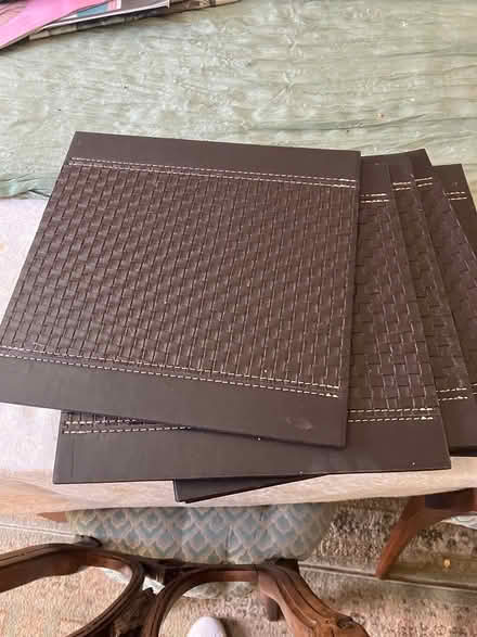 Photo of free Leather look place mats (Blackrock) #1