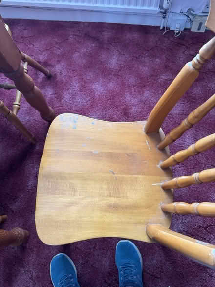 Photo of free Pine Dining table and 6 chairs (Uptonlea, SN2) #3