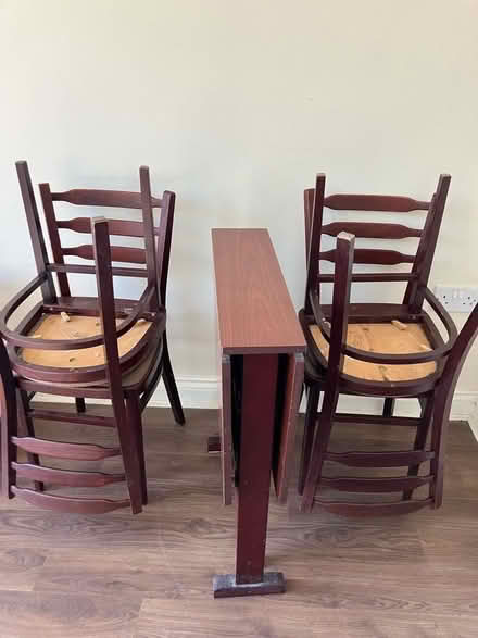 Photo of free Folding dining table and 4 chairs (Poulton-le-Fylde FY6) #3