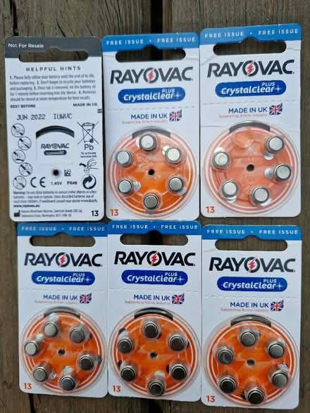 Photo of free Batteries for hearing aids (Hailsham BN27) #1