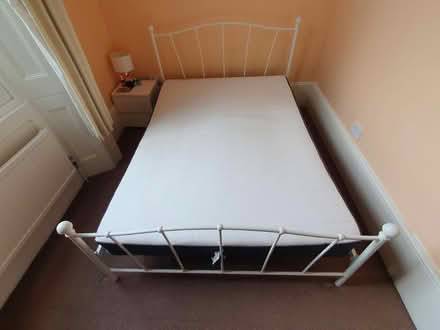 Photo of free Double Bed and / or Matress - Metal (TW1 - Twickenham) #1