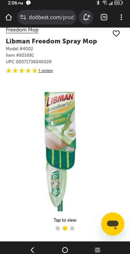 Photo of free Bottle part of Liebman Freedom Mop (Winchester) #4