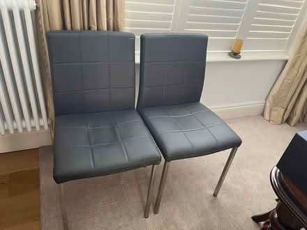 Photo of free 2 contemporary dining chairs (Penrith CA11) #1