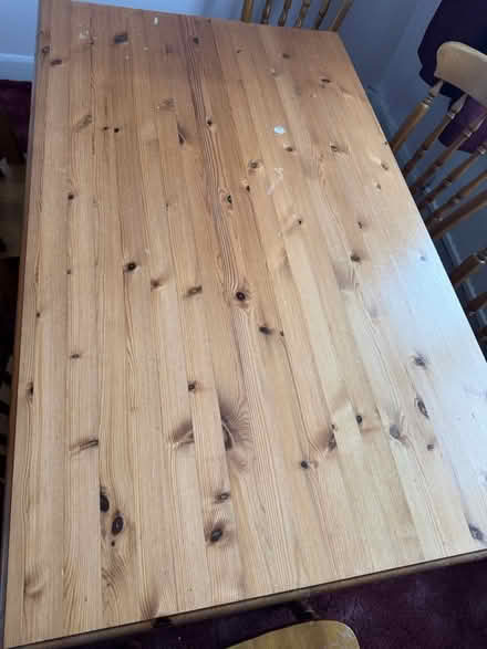 Photo of free Pine Dining table and 6 chairs (Uptonlea, SN2) #2