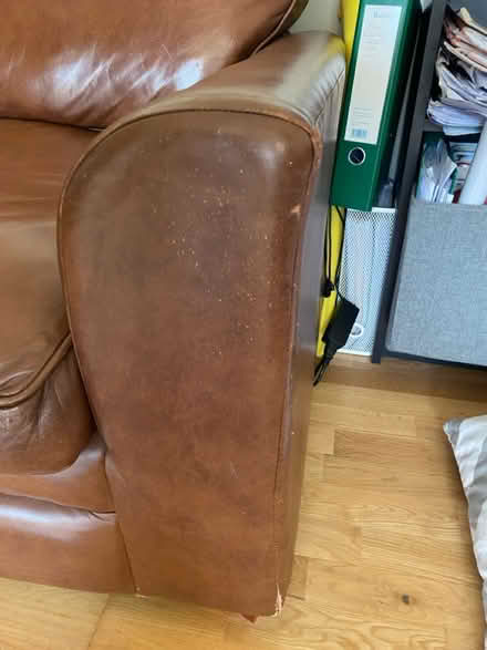 Photo of free Leather sofa (Chislehurst) #2
