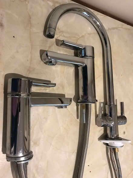 Photo of free Kitchen mixer tap and 2 basin mixer taps (Moreton-in-Marsh GL56) #2