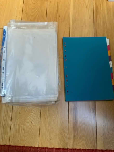 Photo of free Punch pockets and file separators (Hampton TW12) #1