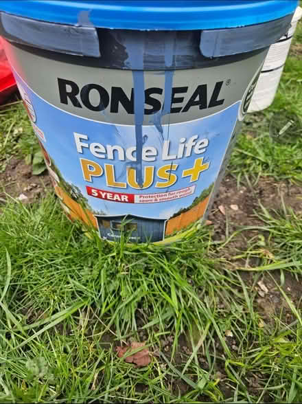 Photo of free Ronseal Fencelife plus cornflower blue (Bishop Middleham DL17) #1