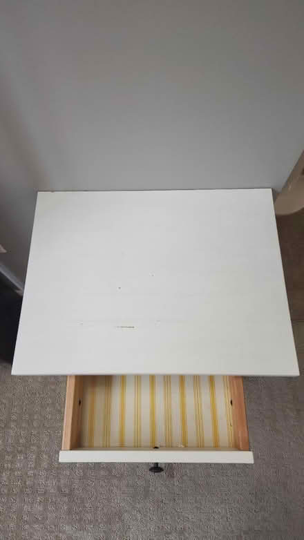 Photo of free Small white end table (King Farm) #2