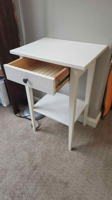 Photo of free Small white end table (King Farm) #3