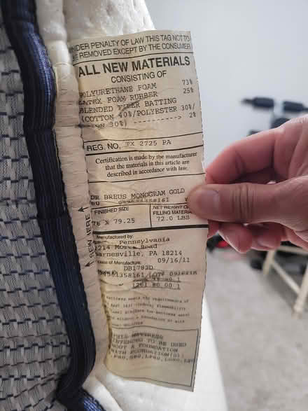 Photo of free Mattress (Dobbs Ferry, NY) #2
