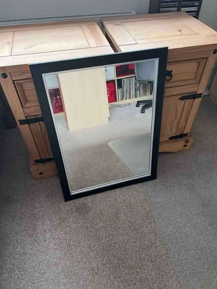 Photo of free Mirror With black Frame (EH54) #1
