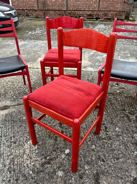 Photo of free 4 x red chairs (Princes Risborough) #2