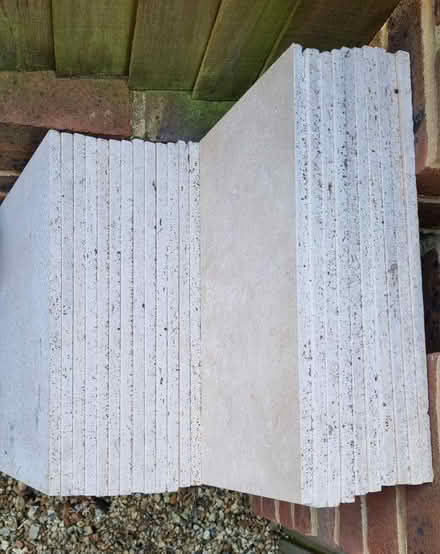 Photo of free Travertine floor tiles (Old Coulsdon CR5) #2