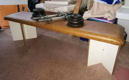 Photo of free Weights & bench (Broughton CH4) #1