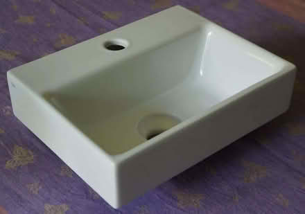 Photo of free Small cloakroom cabinet with sink wallmounted 36 x 28 (Headington OX3) #2