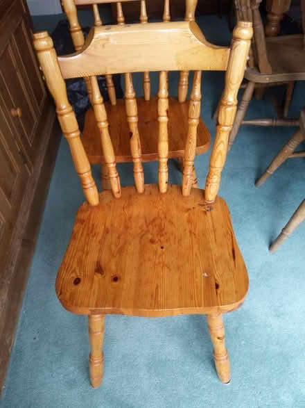 Photo of free Pair of pine chairs (WA6 Frodsham.) #3