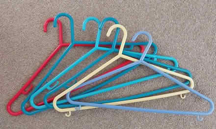Photo of free 6 strong plastic coathangers, adult size (Nailsea BS48) #1