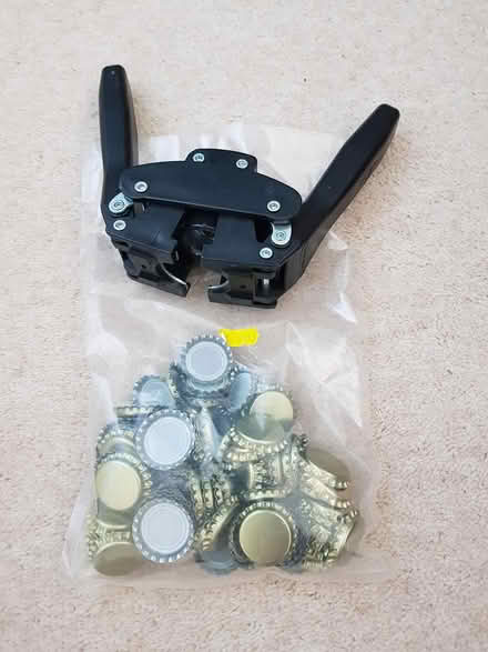 Photo of free Bottle caps and capping tool (Fairview GL52) #1