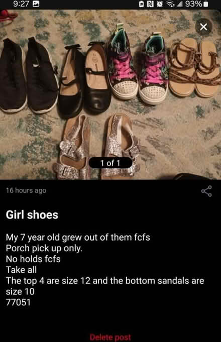 Photo of free Girl shoes (77051) #1