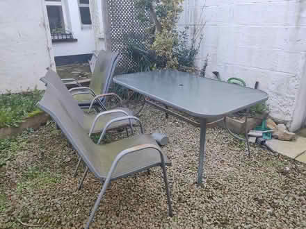 Photo of free Patio Table + 4 Chairs (Howth harbour) #2