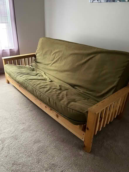 Photo of free Heavy wood futon (Newark, Old Baltimore Pike) #1