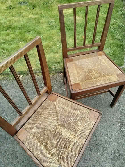 Photo of free Set of oak chairs (Colebatch) #1