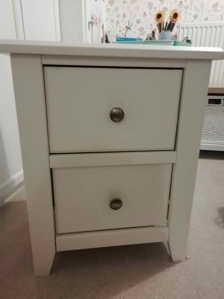 Photo of free Two drawer bedside cabinet (Chigwell IG7) #1