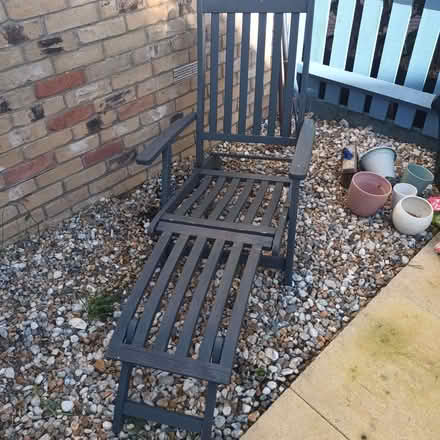 Photo of free Wooden garden lounger (Langney BN23) #2