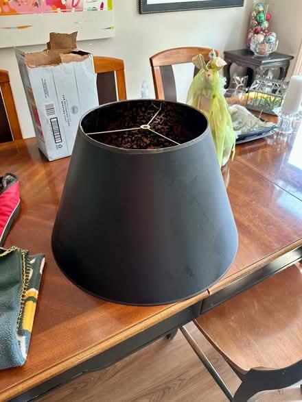 Photo of free Black lamp shade (Lawrence and Pruneridge) #1