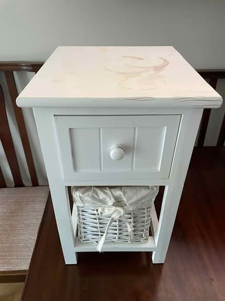 Photo of free Small white bedside table (Sunbury TW16) #4