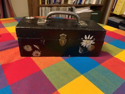 Photo of free cool wooden box w mirror (Greenwood) #2