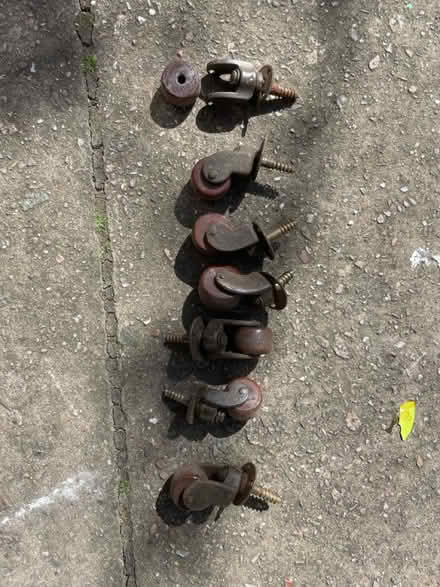 Photo of free Vintage castor wheels (SW9) #1