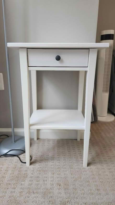 Photo of free Small white end table (King Farm) #1